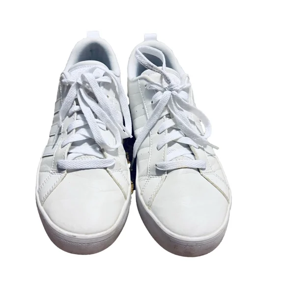 Adidas White Neo VS Pace Sneakers Size 7.5 - Picture 3 of 9